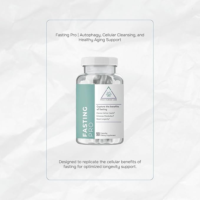 Fasting Pro NAD | NMN + Trimethylglycine (TMG) + Spermidine 12-Ingredient Formula for Autophagy Cellular Cleansing and Healthy Aging Support-90 Capsules