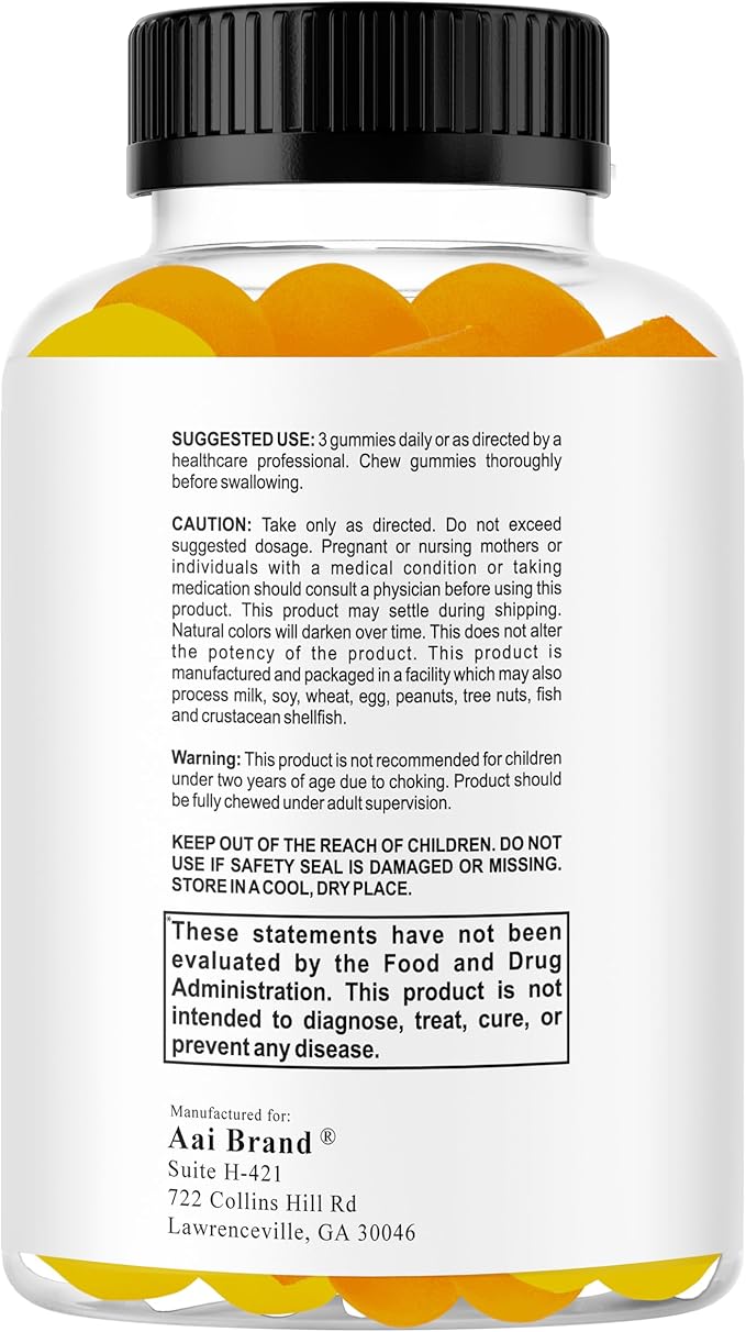 Smart Kids Focus Gummies with Omega 3 6 9 DHA Brain Support Teen Vitamin Kids Focus and Attention Supplements Vegetarian Memory Supplement for Brain Orange Flavor 60 Gummies