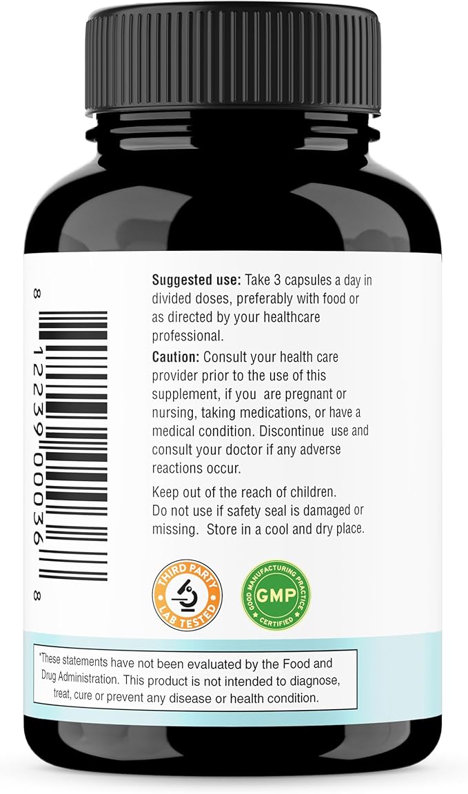 Sandhu's Magnesium Glycinate Lysinate | 120 Easy to Swallow Chelated Vegan Capsules | Magnesium Lysine Chelate Supplement for High Absorption | for Best Sleep Leg Cramps Relaxation