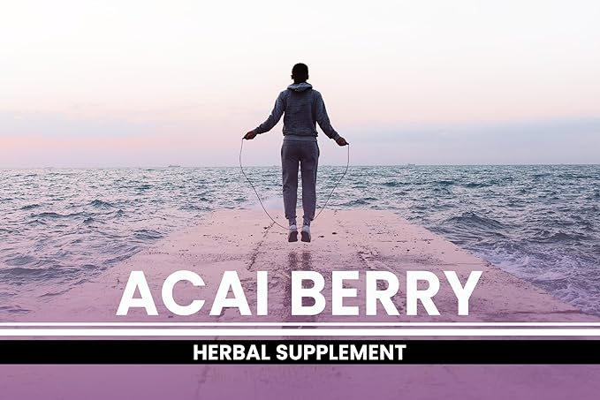 PURE ORIGINAL INGREDIENTS Acai Berry (365 Capsules) No Magnesium Or Rice Fillers Always Pure Lab Verified