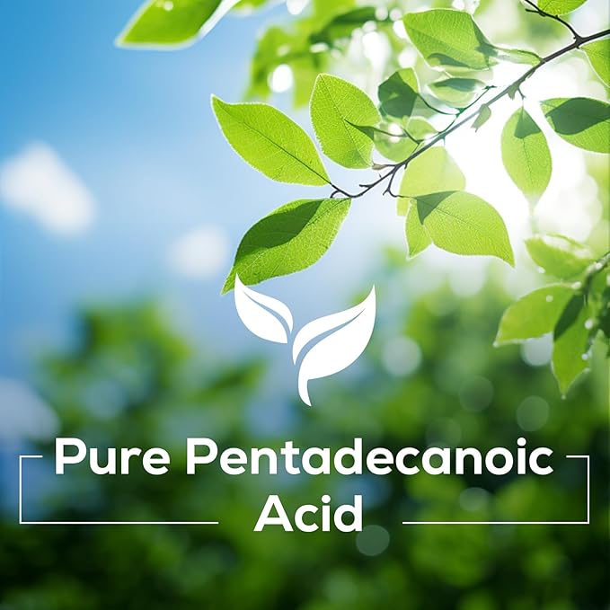 Pentadecanoic Acid C15:0 Supplements 300mg High-Altitude Sheep Milk Sourced | 60 Capsules