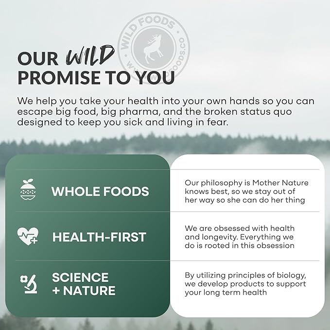 Wild Foods 3 in 1 Magnesium Glycinate L Theanine for Calm Sleep &amp Muscle Relaxation - Glycinate Malate Taurate - 100% Natural Magnesium Complex for Women and Men - 60 Capsules