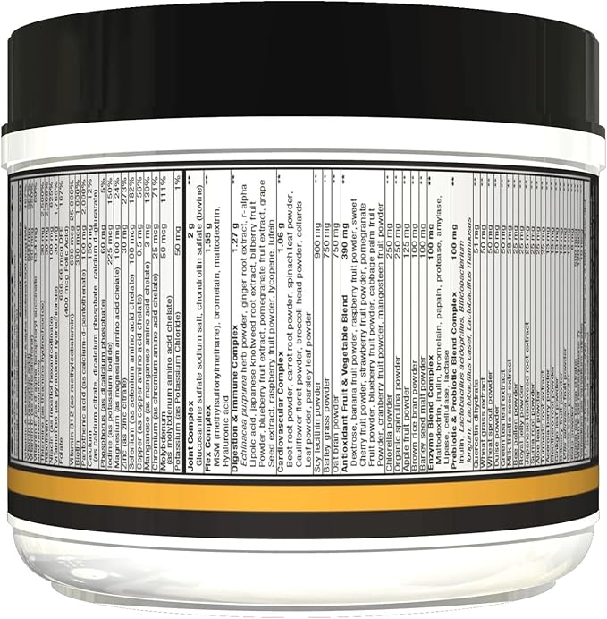 CONTROLLED LABS Orange Triad Plus Greens for Men and Women 30 Servings Iron Free Sports Supplement for Overall Health Multivitamin Digestion Immune System and Joint Health