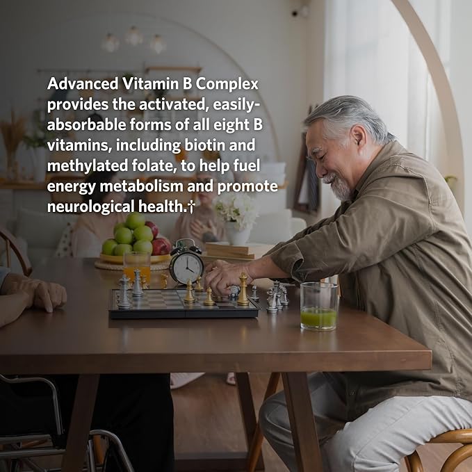 Advanced B Complex. 60 Vegetarian Capsules. Pack of 1. 60 Servings