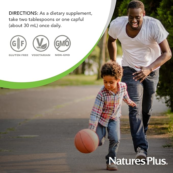 NaturesPlus Ultra Source of Life Liquid - 30 fl oz - Mango Pineapple Flavor - Multivitamin Supplement with Vitamin D3 and Lutein - Vegetarian Gluten-Free - 30 Servings