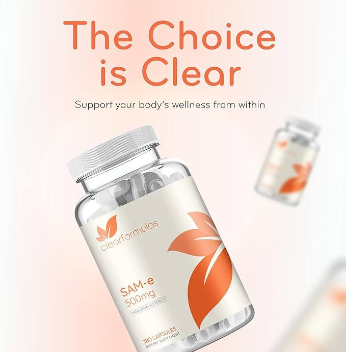 Bioactive SAM-e 500mg - High Strength SAM-e Supplement with Biologically Active SS Form for Liver and Mood Support - Vegan Non-GMO Preservative Free - Made in the US (180 Servings)