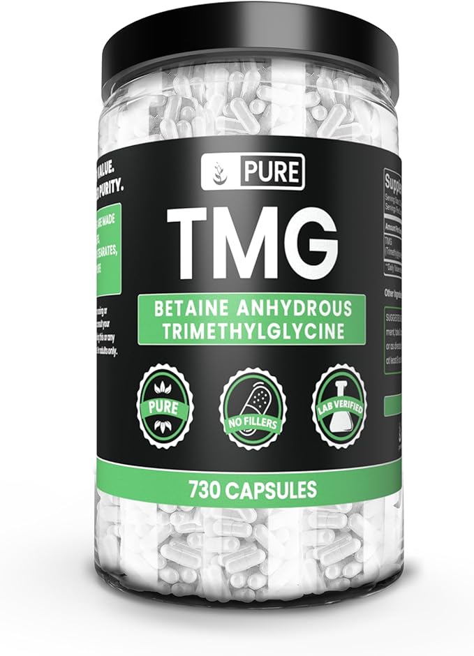 PURE ORIGINAL INGREDIENTS TMG Trimethylglycine (730 Capsules) Betaine Anhydrous No Magnesium Or Rice Fillers Always Pure Lab Verified