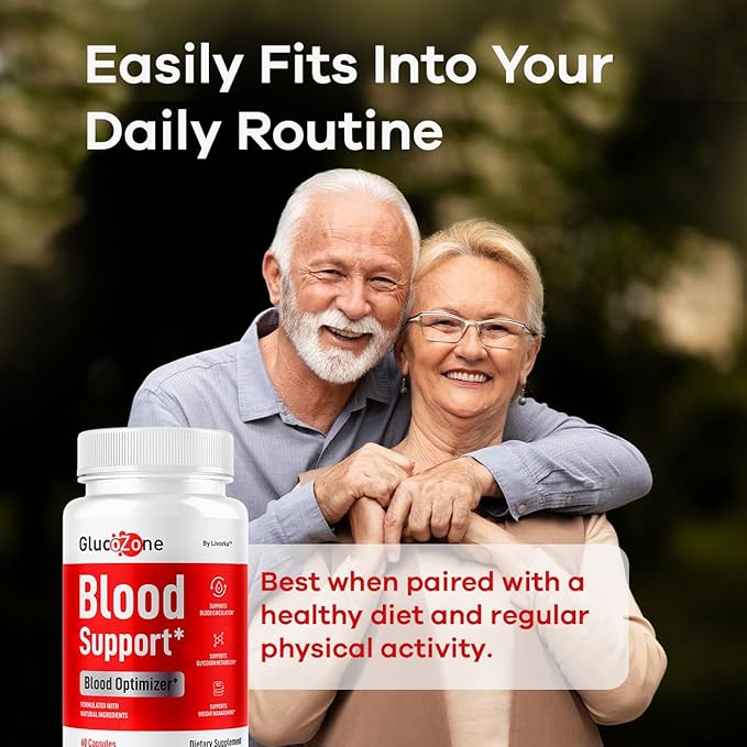 (3 Pack) GlucoZone Blood Support - GlucoZone Capsules Support Optimizer Supplement All Natural Advanced Formula Pills Premium Vitamins for Health &amp Wellness 180 Capsules for 3 Months
