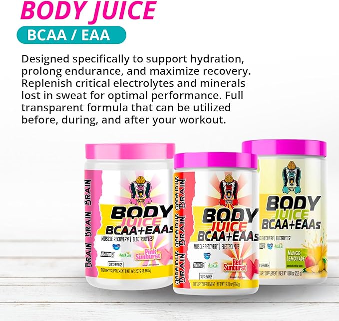 Gene in Us - Body Juice Bcaas and Eaas Red Sunburst