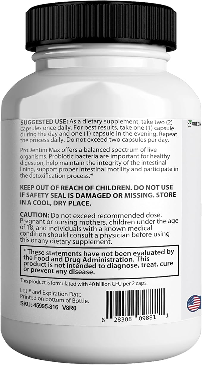 Probiotics 40 Billion CFU – Extra Strength Skin &amp Gut Support with MAKTrek® Bi-Pass Technology – 4 Strains + Prebiotics – Non-GMO Gluten-Free 60 Capsules (2)