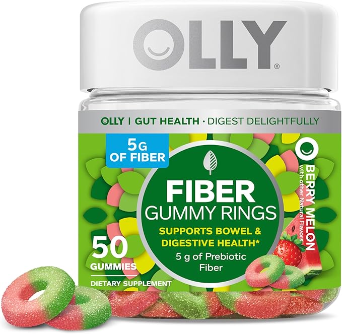 OLLY Fiber Gummy Rings 50ct &amp Laser Focus Gummy 36 Count