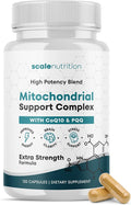 Mitochondrial Support Complex – Energy Focus &amp Brain Clarity Support – CoQ10 PQQ Acetyl-L-Carnitine – Cellular Energy &amp Stress Support Supplement - 120 Capsules
