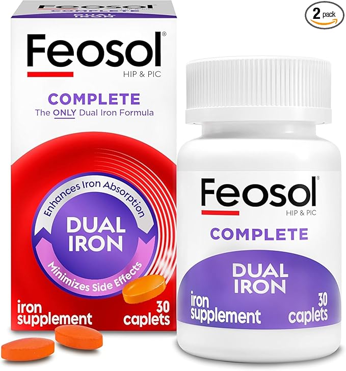 Feosol Complete with Bifera30 Count (Pack of 2)