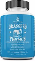 Ancestral Supplements Grass Fed Ovine (Sheep) Thymus Glandular Extract 3000mg Histamine Energy Allergy and Immune Support Supplement with Grass Fed Beef Liver Non GMO 180 Capsules