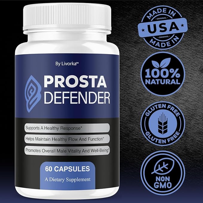 (3 Pack) ProstaDefender - Official ProstaDefender Capsules Support Supplement Premium Advanced Natural Formula Daily Pills Multivitamin for Overall Health &amp Wellness 180 Capsules for 3 Months