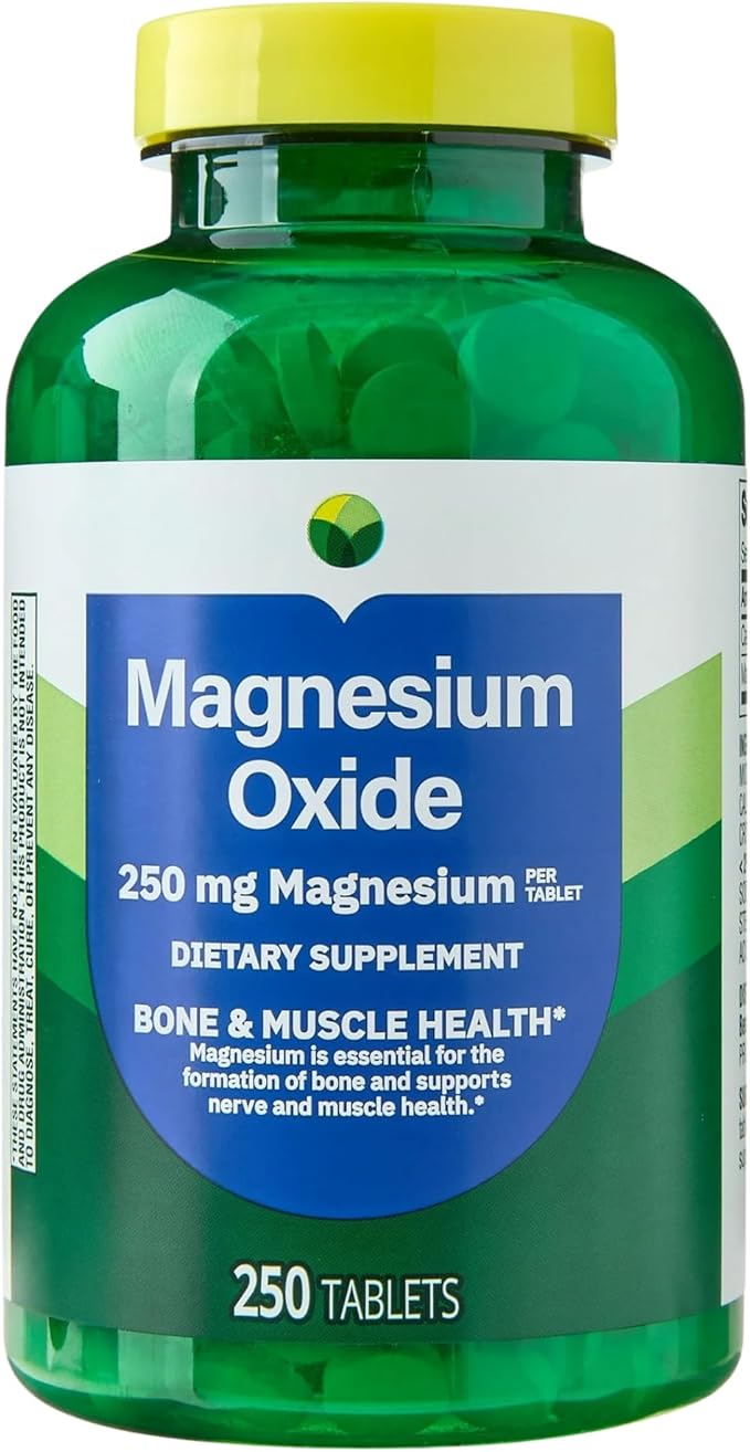 KP+ Magnesium Oxide 250 mg | Bone Muscle &amp Nerve Support | 250 Tablets | Dietary Supplement | Pack of 2