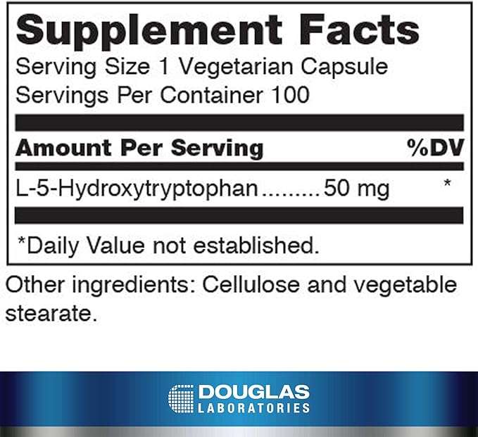 Douglas Laboratories - 5-HTP (50 mg.) - Brain Serotonin Precursor - 100 Capsules
