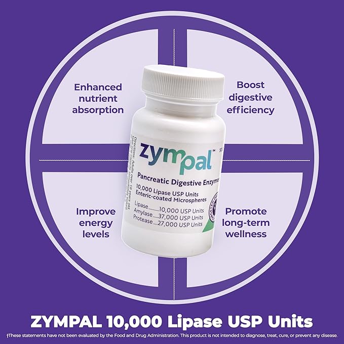 Pancreatic Digestive Enzymes 10000 Lipase USP Units – High-Potency Pancreatic Digestive Enzyme Supplement for Gas Bloating &amp Indigestion Relief– Gut Health &amp Nutrient Absorption– 50 Capsules