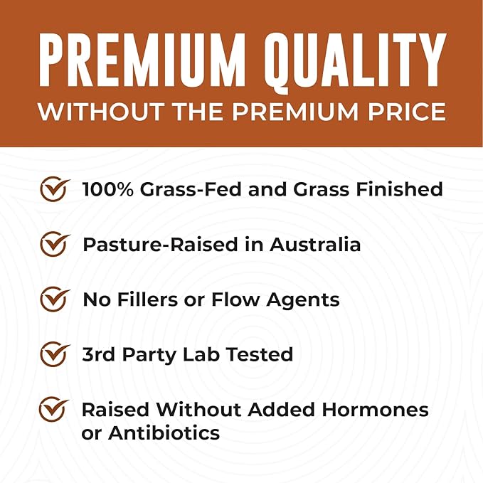 USDA Organic Beef Liver Capsules – Grass Fed &amp Pasture Raised in Australia – Nutrient Dense Superfood for Energy &amp Wellness – No Fillers Freeze-Dried Liver Supplement – 180 Capsules