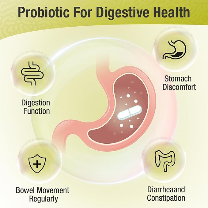 Probiotics for Women &amp Men - 300 Billion CFU 24 Strains + 15 Organic Herbs Prebiotics Blend Daily Probiotic for Digestive Health Immune Gut Bloating - 120 Vegetarian Capsule (120-Days Supply)