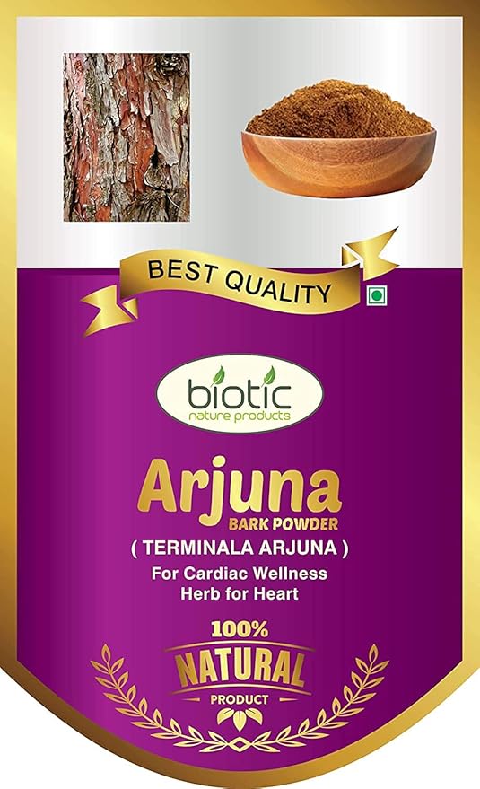 Astha Biotic Natural Arjuna Bark Powder (Terminalia Arjuna) - 200 g. | Herbal Powder for The Heart