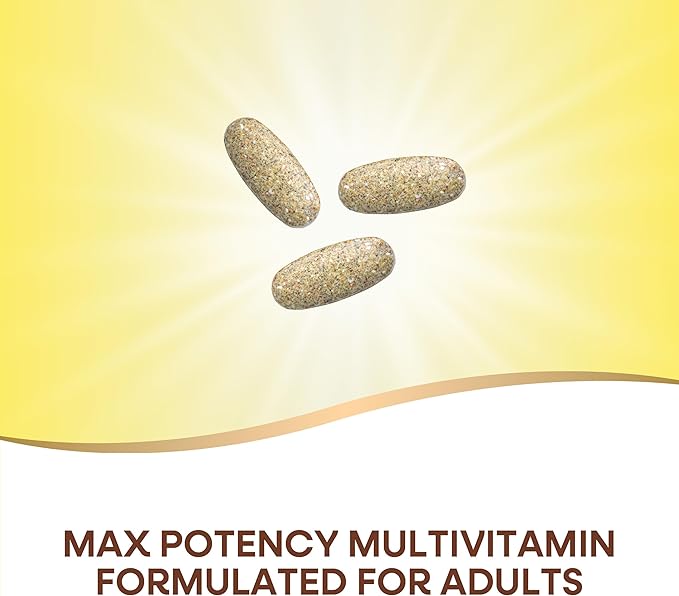 Nature's Way Alive! Max3 Potency Daily Multivitamin Methylated B12 and Folate Ultra Potency B-vitamins to Support Energy Metabolism* 180 Tablets
