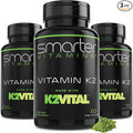 (3 Pack) Smarter Vitamin K2 MK7 100mcg Made with K2VITAL and Kale 180 Liquid Softgels