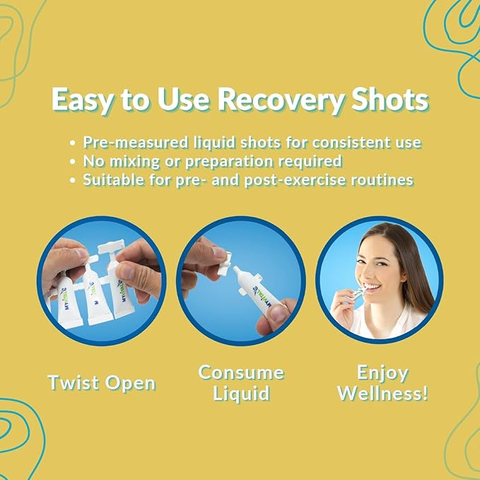 Exercise Recovery Supplement - Pure ESS60 in Organic Extra Virgin Olive Oil for Pre/Post Workout Recovery- Pack of 30 Tubes - 5 ML Each