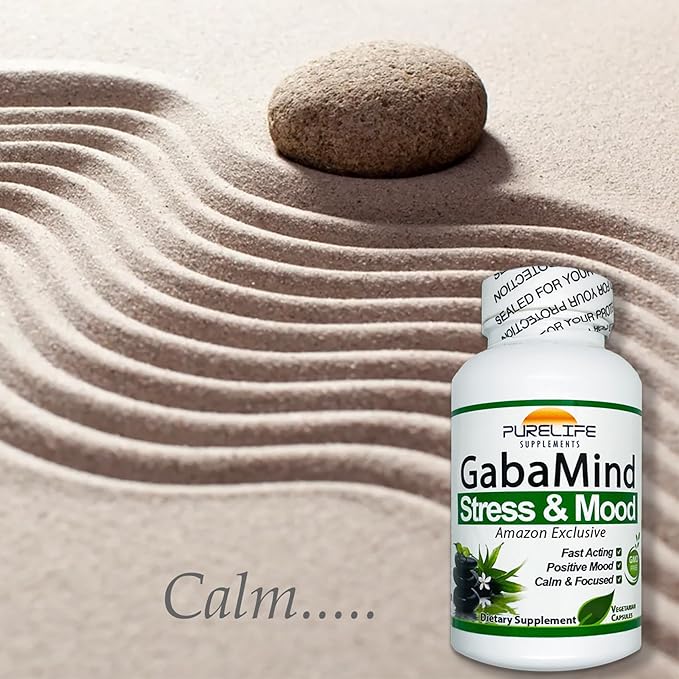 purelife GabaMind – [Amazon Exclusive] Original Formula. GMO Free and Vegetarian (90 Capsules)
