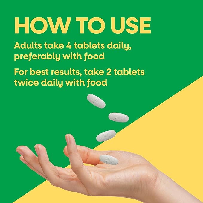 Nature’s Way Alive! Calcium Bone Support Tablets* Max Absorption Calcium Supplement with Vitamins D3 K2 &amp Magnesium Promotes Bone Health and Bone Density* Gluten Free 120 Tablets