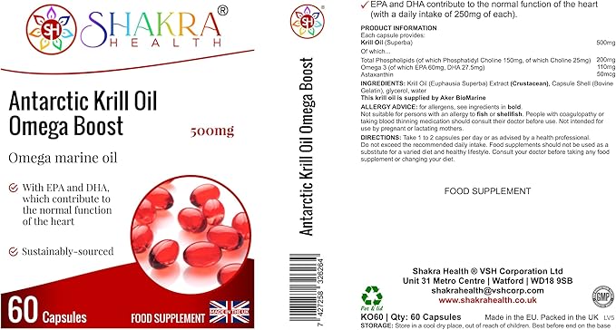Antarctic Krill Oil Omega Boost - Spirituality Science &amp Supplements by Shakra Health