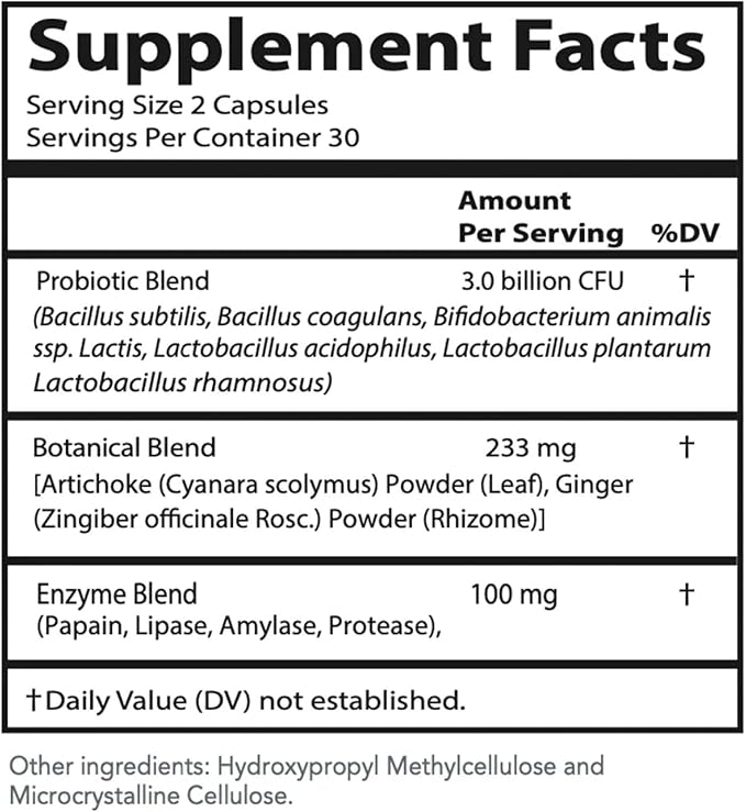 Targetage® by Maison Beljanski® - Digestive Harmony Dietary Supplement - Probiotics Botanicals and Enzymes for Digestive Health - 60 Capsules