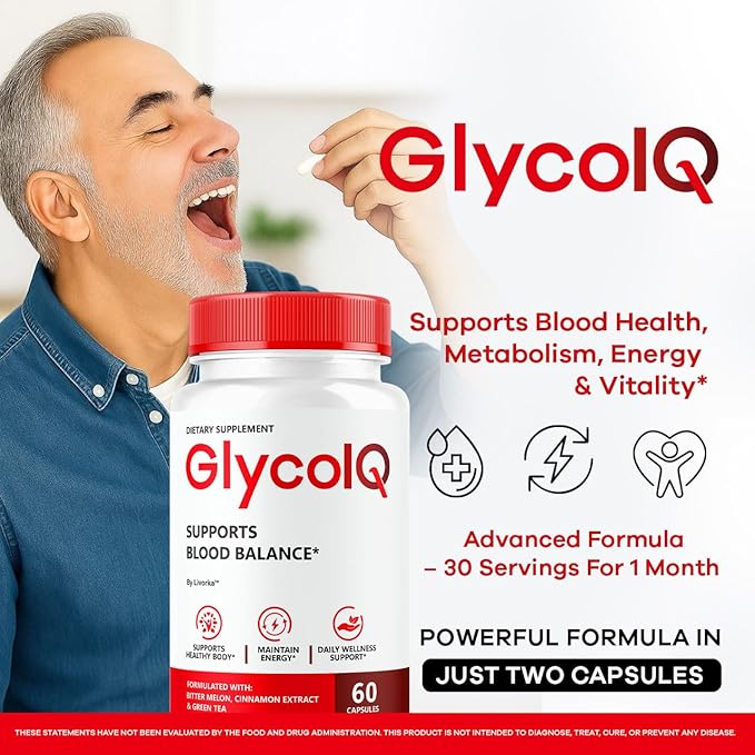 (2 Pack) GlycoIQ Capsules - Official Glyco IQ Support Supplement All Natural Premium Advanced Formula - Maximum Strength GlycoIQ Multivitamin for Overall Health &amp Wellness 120 Capsules for 2 Mon