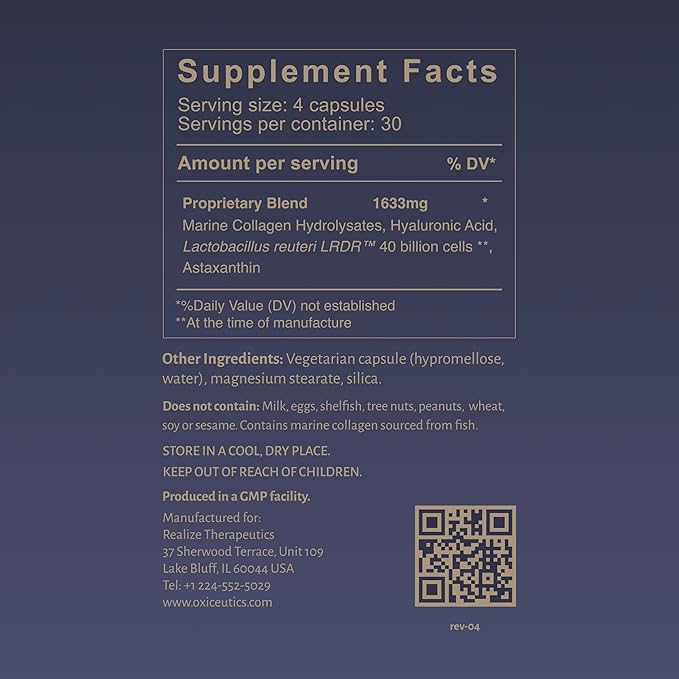 Gut to Glow – L. reuteri Probiotic + Marine Collagen &amp Hyaluronic Acid – Formulated with Dr. William Davis