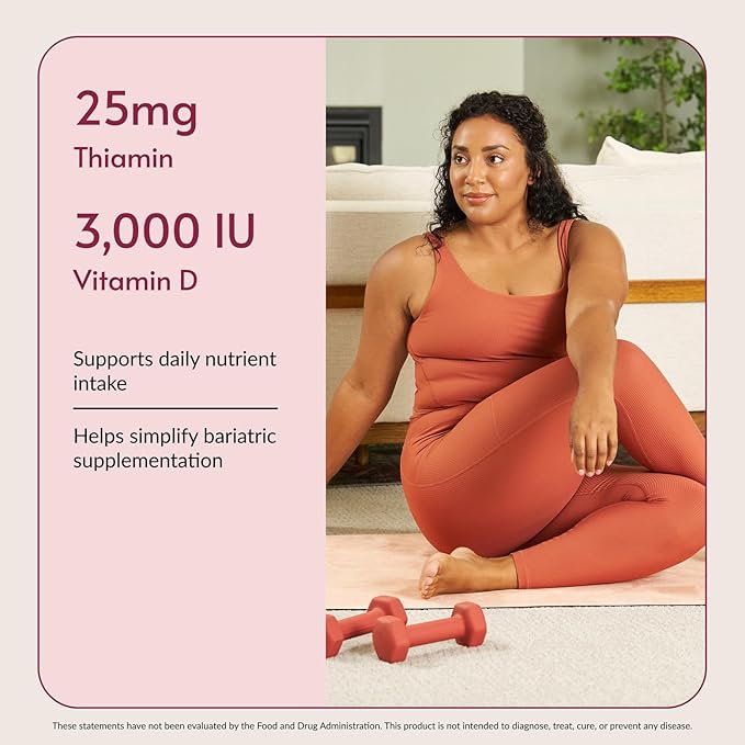 Bariatric Advantage Ultra Solo Without Iron - Once-Per-Day Daily Multivitamin - for Bariatric Patients - with Thiamin Vitamin A &amp More - Gluten Free - 30 Capsules