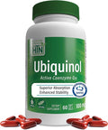 Health Thru Nutrition Ubiquinol 100mg 60 Softgels as Kaneka QH Reduced CoQ-10 | Stabilized - 3rd Party Tested | Enhanced Bioavailability | Cardiovascular &amp Mitochondria Function Support | Non-GMO