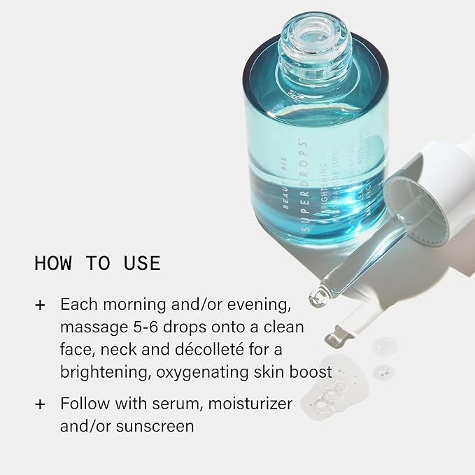 BeautyPie Superdrops Brightening Niacinamide Serum 10% | Pore Refining Glow Booster | Tone Evening Brightening Serum | Strengthens Skin Barrier &amp Promotes Elasticity | Lightweight Formula | 30ml