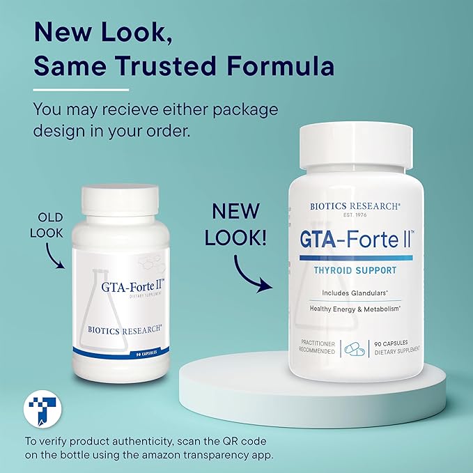 Biotics Research GTA Forte II™ Selenium Supplement with Zinc Copper Porcine Glandular &amp Rubidium Endocrine Glands Support Optimal Hormonal Balance Phytochemically Bound Trace Elements 90 Caps
