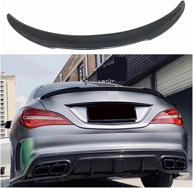 Compatible With Mercedes CLA W117 AMG Carbon Spoiler FD Style CLA Class C117 Carbon Fiber Rear Spoiler Rear Trunk Wing 2013-UP(Real carbon fiber)