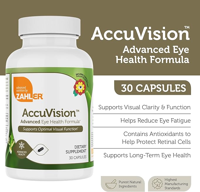 Zahler AccuVision Advanced Eye Health Formula 30 Capsules