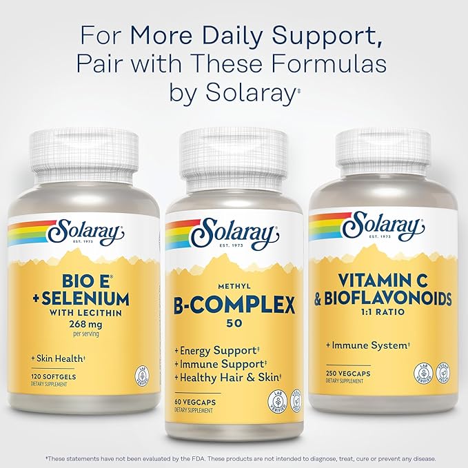 Solaray Bio E with Selenium Supplement 400iu 120 Count