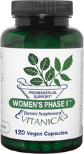 Vitanica Women's Phase I Premenstrual Support Vegan 120 Capsules