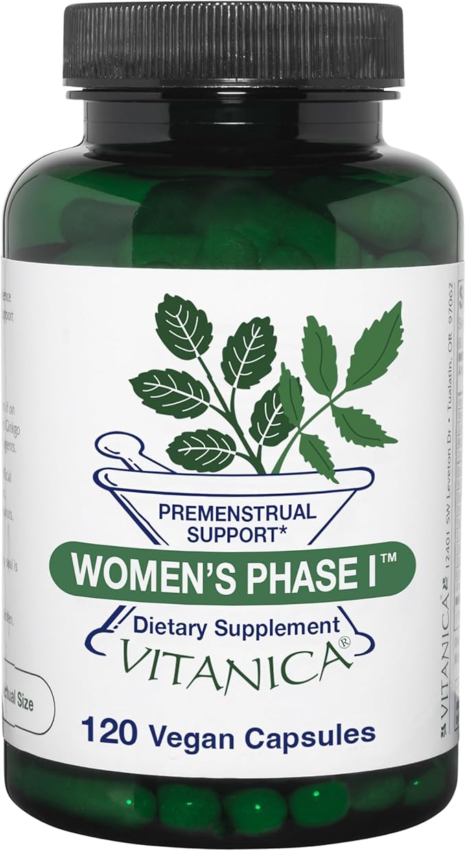 Vitanica Women's Phase I Premenstrual Support Vegan 120 Capsules