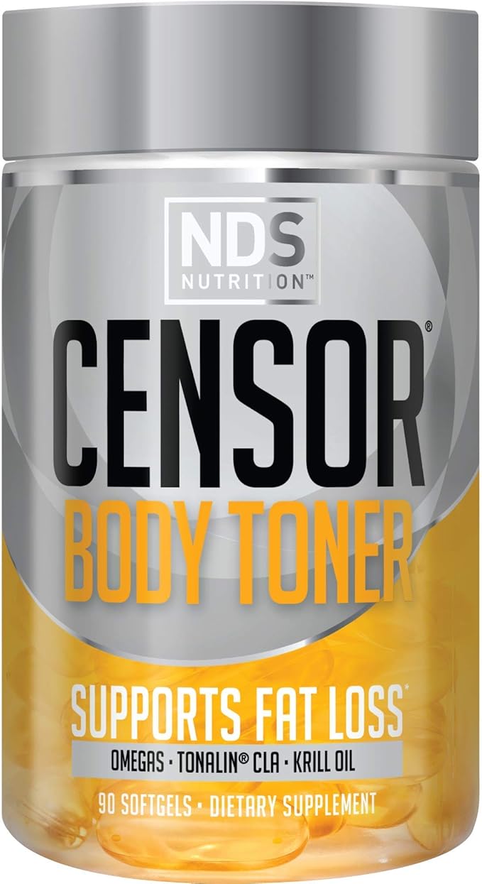 Censor NDS Nutrition Fat Loss-Body Toner with CLA (90 Softgels) &amp Siren Labs L-Carnitine Elite Burn Fat Loss Support Strawberry Blast 3000 mg (32 Servings)