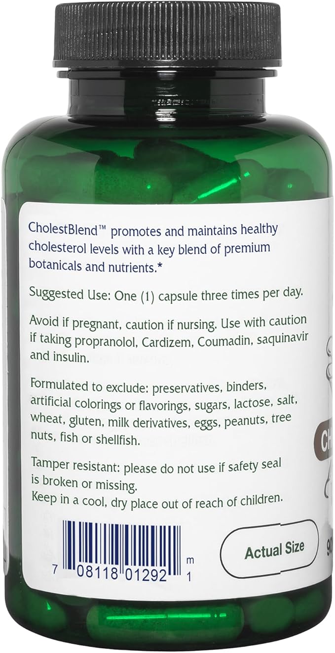 Vitanica Cholestblend Cholesterol Support Vegan 90 Capsules
