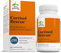 Terry Naturally Cortisol Rescue - Stress Response Support with Vitamin C &amp Bioactive B Vitamins - Adrenal Health &amp Energy Support Supplement - 60 Capsules (60 Servings)