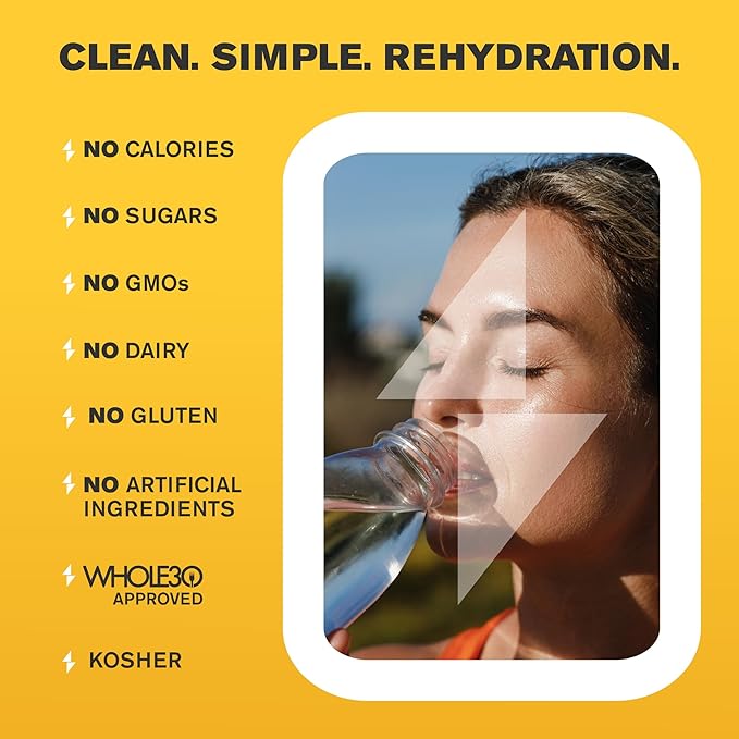 LyteLine Electrolyte Drops for Water - Sugar-Free for Hydration and Immune Support - 50 Single Servings - Keto Friendly - Zinc and Magnesium for Rapid Rehydration