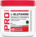 GNC Pro Performance L-Glutamine 5000mg Amino Acid Supplement Powder Supports Muscle Recovery &amp Function Fuels Immune System Unflavored 45 Servings