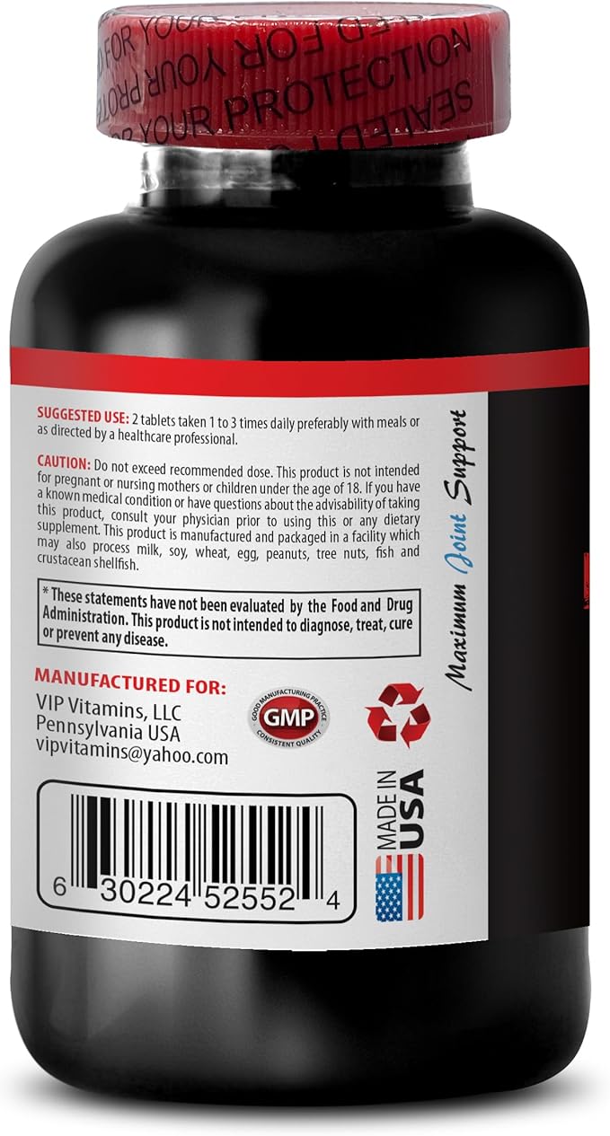 JOINT SUPPORT SUPPLEMENT - joint and mobility blend supplement for women Glucosmine sulfate Chondroitine Sulfate plant-based joint support MSM Boron Devils Claw Alfalfa powder 3Bot