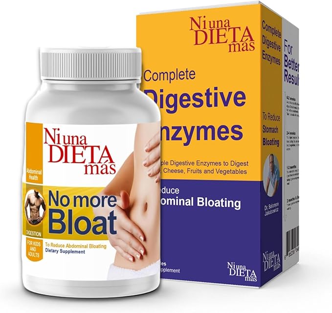 Reduce Abdominal Bloating Gas and Reflux - Digestion Help for Multiple Foods (Milk Cheese Meats Veggies) Immediate Effect (Fast Action)